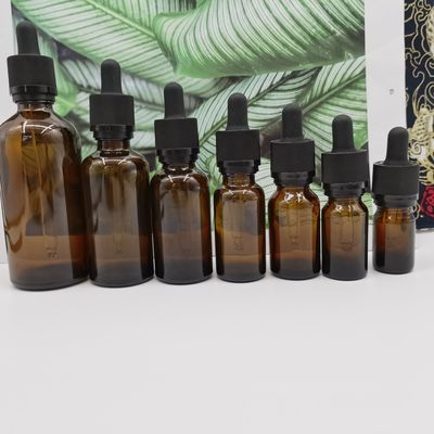 100ml Amber Cam Kozmetik Şişeler Damlalık Cırcır Kapatma Çocukları Korur