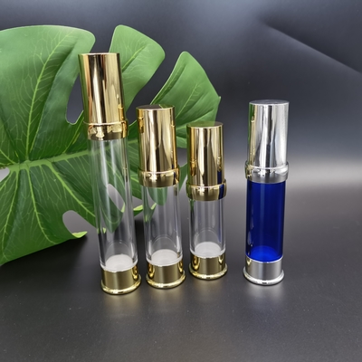 Losyon Aktüatör 15ml, 20ml, 30ml Losyon Serum Plastik Havasız Şişe için Metalize