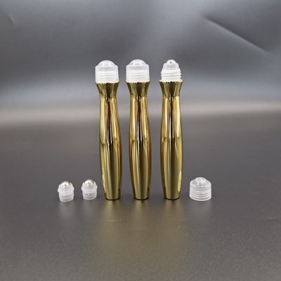 15ml Göz Kremi Şişesi Bir Top Üzerinde Rulo 304 Paslanmaz Çelik Altın Rengi