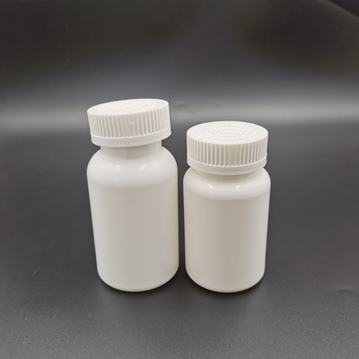 120cc Beyaz Hdpe Şişe Çocuk Kanıtı Kapağı Aşağıya Basıp Açmak İçin Çevirin