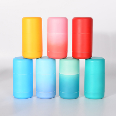 30g 50g Yuvarlak Şekil PCR Malzeme Plastik Doldurulabilir Deodorant Çubuk Konteyner