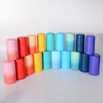 30g 50g Yuvarlak Şekil PCR Malzeme Plastik Doldurulabilir Deodorant Çubuk Konteyner