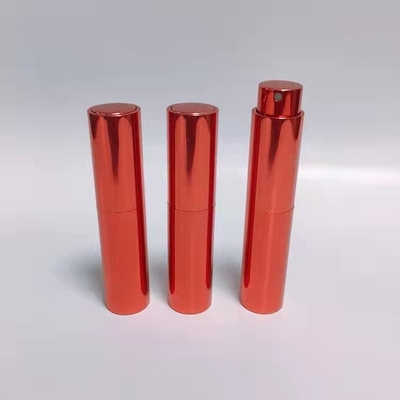10ML Alüminyum Kapak Kırmızı Renk Doldurulabilir Parfüm Şişesi Parfüm Püskürtücü Mini Cep Püskürtücüler