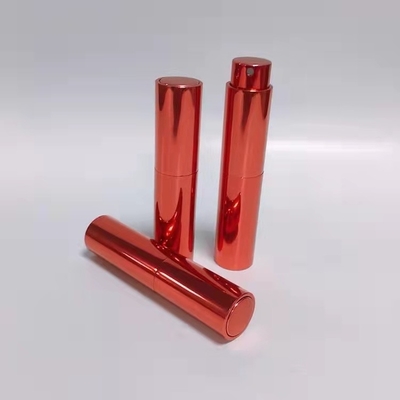 10ML Alüminyum Kapak Kırmızı Renk Doldurulabilir Parfüm Şişesi Parfüm Püskürtücü Mini Cep Püskürtücüler
